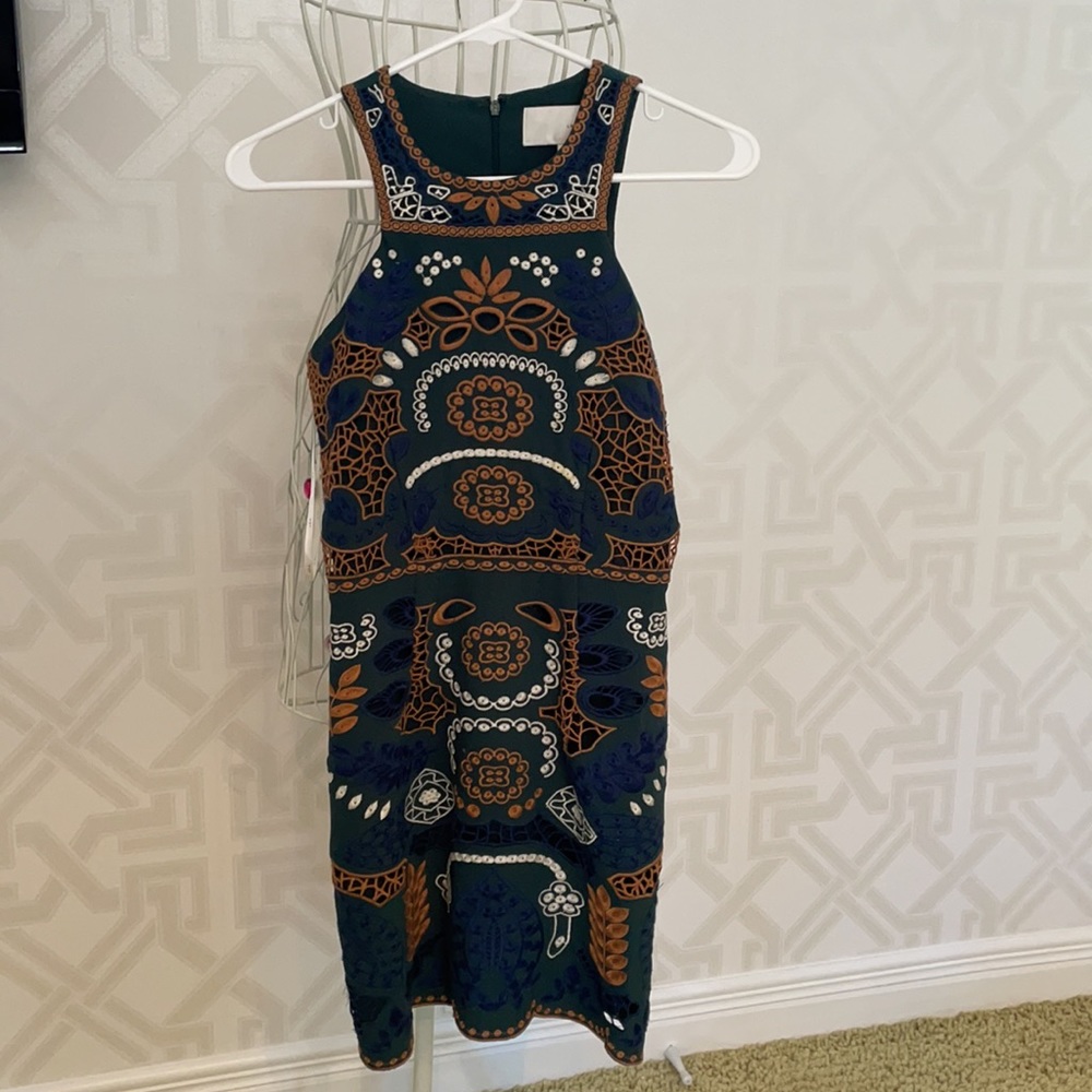JOA Embroidered Dress
